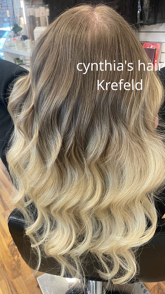 extensions blond balayage